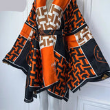 WINYI Africa print kimono summer beach Bohemian long Cardigan Cover-up Casual Boho Maxi Holiday party kimono with belt beachwear