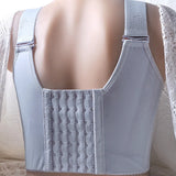 Front button wireless bra