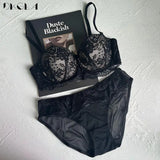 1/2 Cup Thick Padded Push Up Lace Plus Size Bra sets