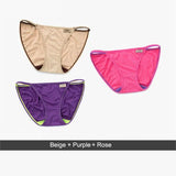 3-Piece Triangle low Waist underwear