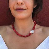 Phatbird Creative Fashion Women Horse Coin Pendant Charm Necklace Handmade Rope Knot Malachite