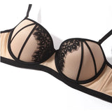 Push Up Bra Underwear Set with Lace Convertible Straps
