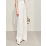 Wide-legged Full Length Trousers