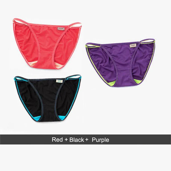 3-Piece Triangle low Waist underwear