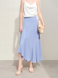 Irregular Hi-Lo Drape Skirt