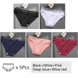Women Cotton Briefs Intimates Breathable Low Waist Underwear