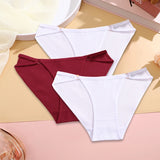 Women Soft Cotton Panties Low Rise Breathable Underwear with Button Design