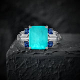 Sapphire Emerald Paraiba Tourmaline Citrine Gemstone Rings