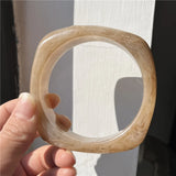 Phatbird Vintage Resin Triangle Design Wide Bangle Bracelets