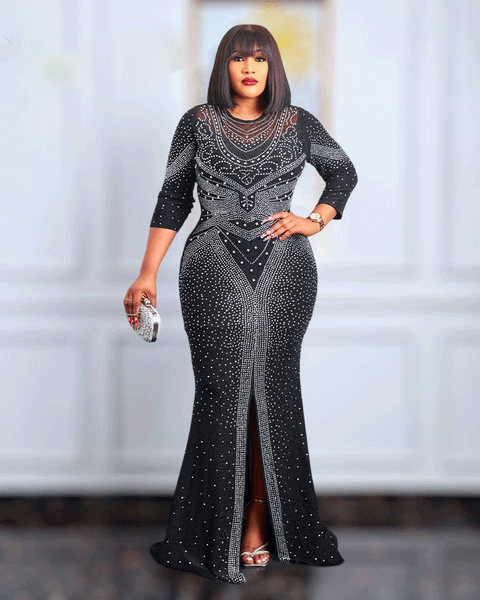 Cleopatra sequins black dress