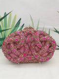 Pink Crystal Clutch