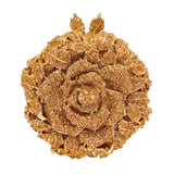Gold Roundness Flower Crystal Clutch Bags