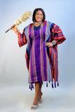 Jubilee Colour Aso Oke with Tassels — Barnet — Elegant Handmade Outfit, 5% Off First Order