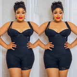 Faja Bodysuit Invisible Booty Shaper Mid Length Slimming Lace