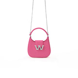 Pink Half Moon Underarm Shoulder Bag