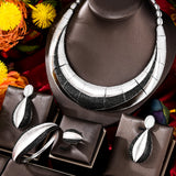 Bi-Colour Knots Necklace with Earrings