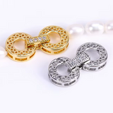 Phatbird 18K Gold Inlaid Zircon Clasps