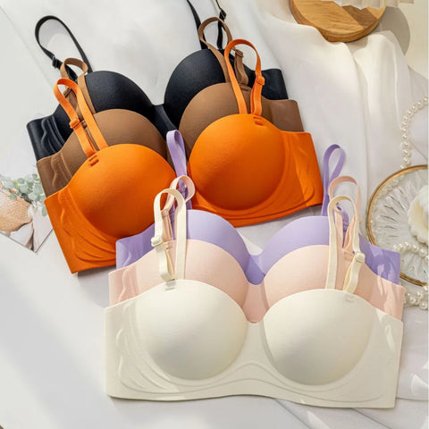 Strapless Push Up Wireless 3/4 Cup Bra