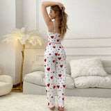 Phatbird Heart Print Pajama Set