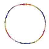 Round Heart Shaped Colourful Necklace