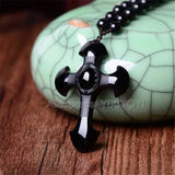 Phatbird Cross Pendant + Beads Necklace