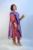 Jubilee Colour Aso Oke with Tassels — Council Bluffs — Unique Designer Aso Oke
