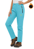 Blue Grey Fleece Lined Ski Pants