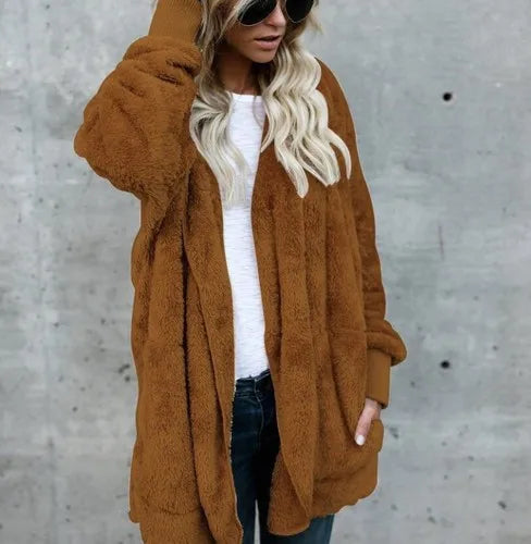 Phatbird oversized hooded fleece cardigan in plush double-sided fleece - view 12