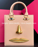 Phatbird Red Smiling Face Crossbody Bag