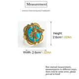 Vintage Blue Bee Resin Rings