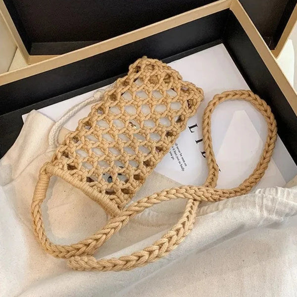 Phatbird Braided Crochet Crossbody Phone Bag