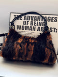 Real Fur Shoulder Bag Women