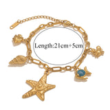 Phatbird Waterproof Starfish & Seashell Bracelet