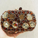 Phatbird Big Rhinestone Gem Clutch Purse