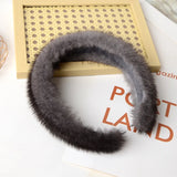 Luxury Real Mink Fur Headband