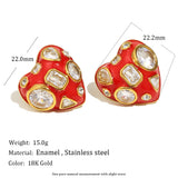Phatbird Stainless Steel Round Stud Earrings