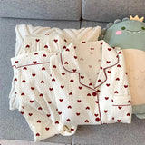 Phatbird Women’s Sweet Love Heart Pajama Set