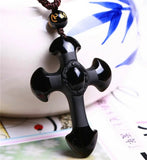 Phatbird Cross Pendant + Beads Necklace