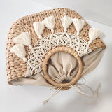 Phatbird Meadow Tassel Straw Handbag