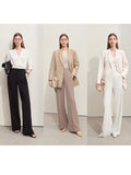 Wide-legged Full Length Trousers