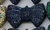 Phatbird Rhinestone Bow Clutch Bag
