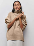 Phatbird Velvet-Touch Ruched Mock Neck Sweater
