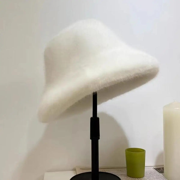 Fluffy Faux Fur Bucket Hat