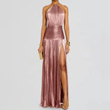 Phatbird Halter Maxi Sleeveless  Dress