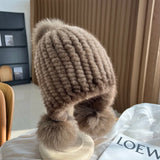 Luxury Mink Fur Beanie