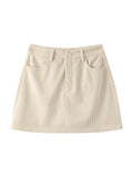 Phatbird High Waist Corduroy Mini Skirt