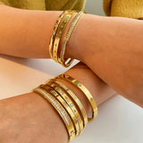 The Phatbird Tarnish-Free Cubic Zirconia Bangle
