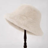 Fluffy Faux Fur Bucket Hat