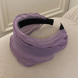 Phatbird Luxury Mesh Pleated Wide-Brimmed Headband