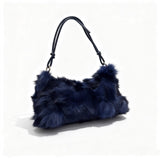 Winter Fox Fur Women's Fashion Bag